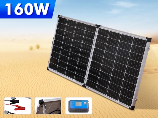 kupować 160W 200W 400w Składane szklane panele słoneczne Zestawy kempingowe online manufacture