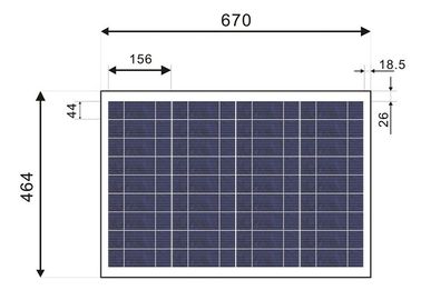 kupować Biała ramka 12V Panel słoneczny Szkło hartowane o wysokości 3.2mm z szybą przednią online manufacture