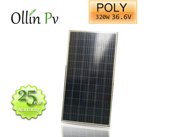 Białe panele słoneczne PV / panele słoneczne z krzemianu polikrystalicznego Niebieski kolor ogniwa