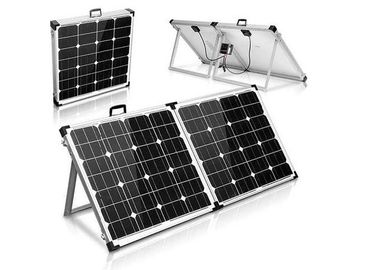 Czarna przenośna walizka Panele słoneczne Heavy Duty Aluminiowa rama i nóżka